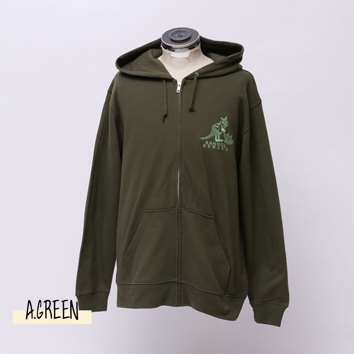 完全受注生産】Minya September×KANGOL REWARDコラボ企画！ZIPパーカー