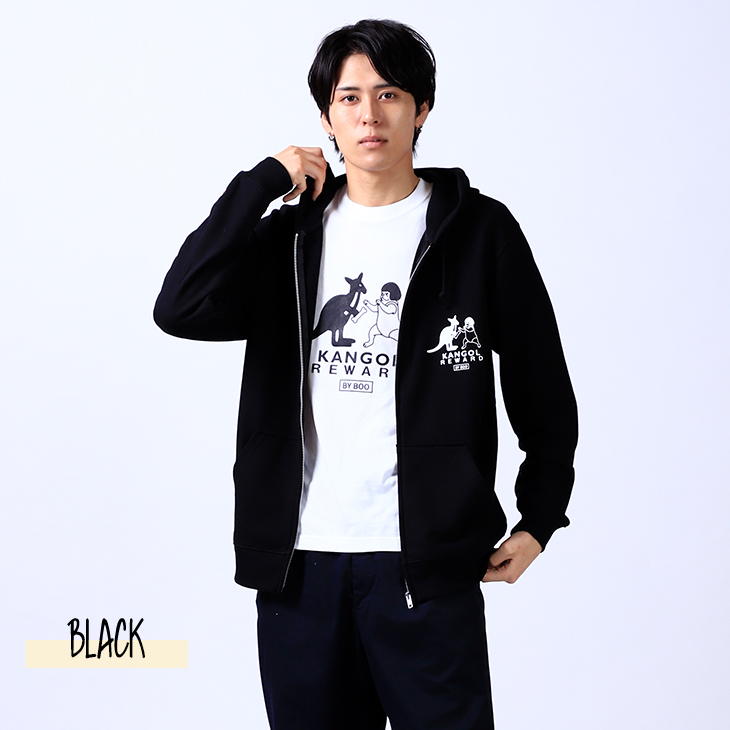完全受注生産】ブヒのぶーちゃん×KANGOL REWARD コラボ企画！ZIPパーカー