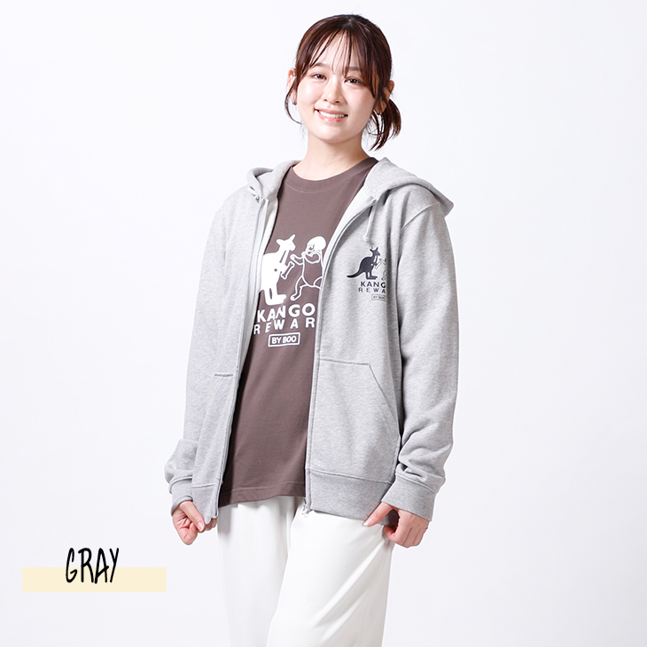 完全受注生産】ブヒのぶーちゃん×KANGOL REWARD コラボ企画！ZIPパーカー