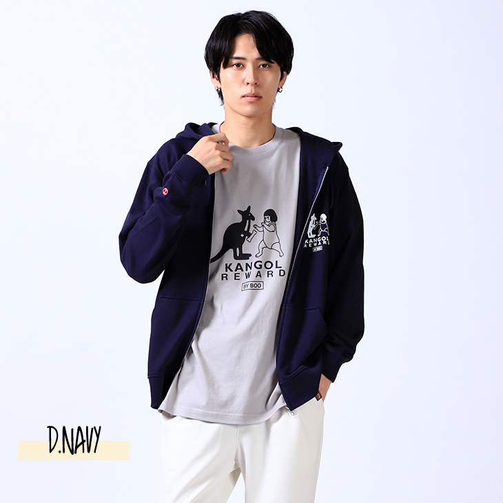 完全受注生産】ブヒのぶーちゃん×KANGOL REWARD コラボ企画！ZIPパーカー