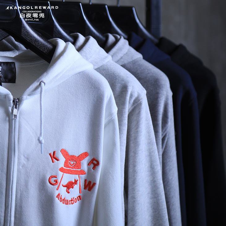 完全受注生産】白夜零兎×KANGOL REWARD コラボ企画第2弾！ZIPパーカー
