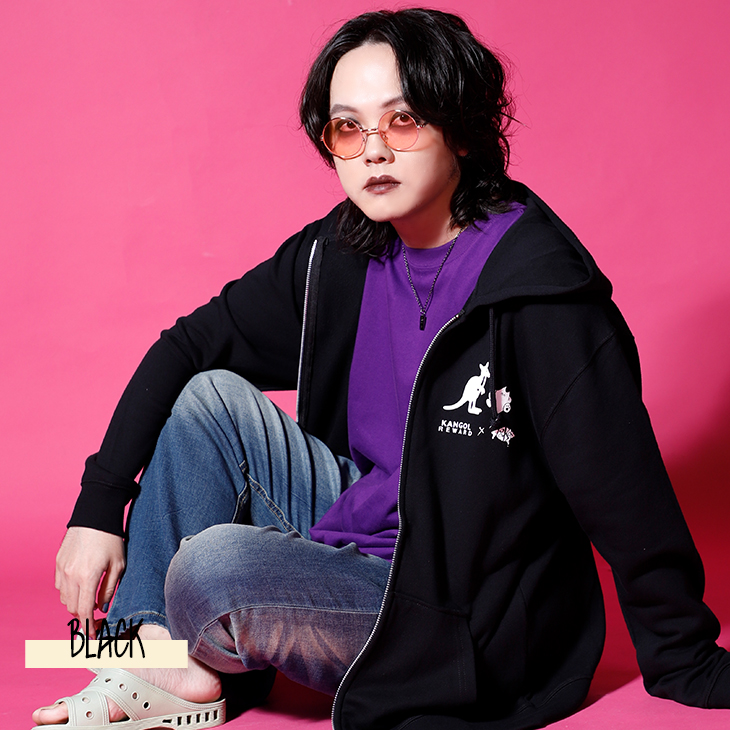 完全受注生産】john×KANGOL REWARD コラボ企画！ZIPパーカー