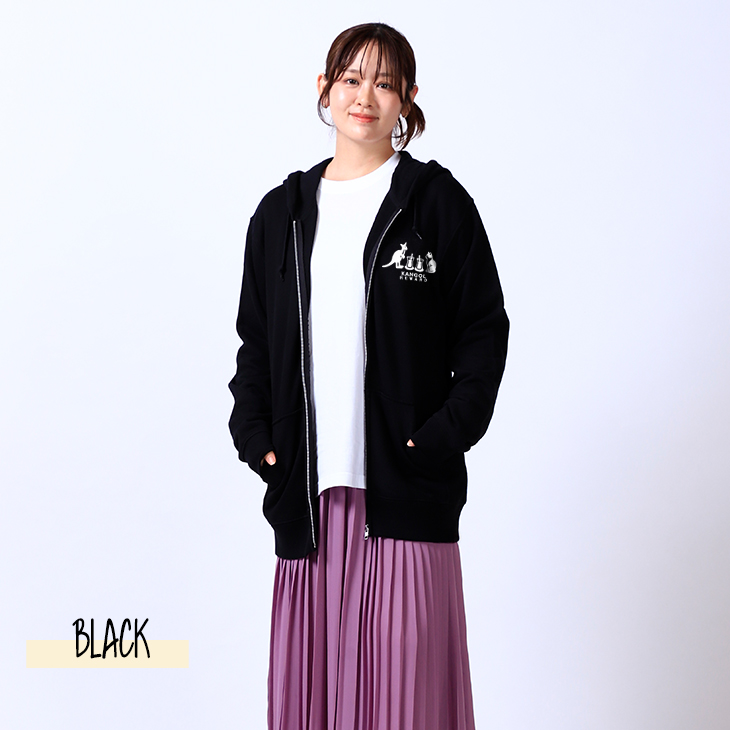 でびるんげーむす！コラボ フーディー パーカーLサイズ 完全受注生産】アジアねこ散歩×KANGOL REWARD コラボ企画！ZIPパーカー