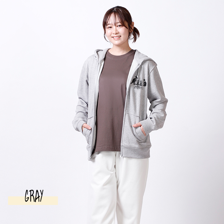 完全受注生産】アジアねこ散歩×KANGOL REWARD コラボ企画！ZIPパーカー