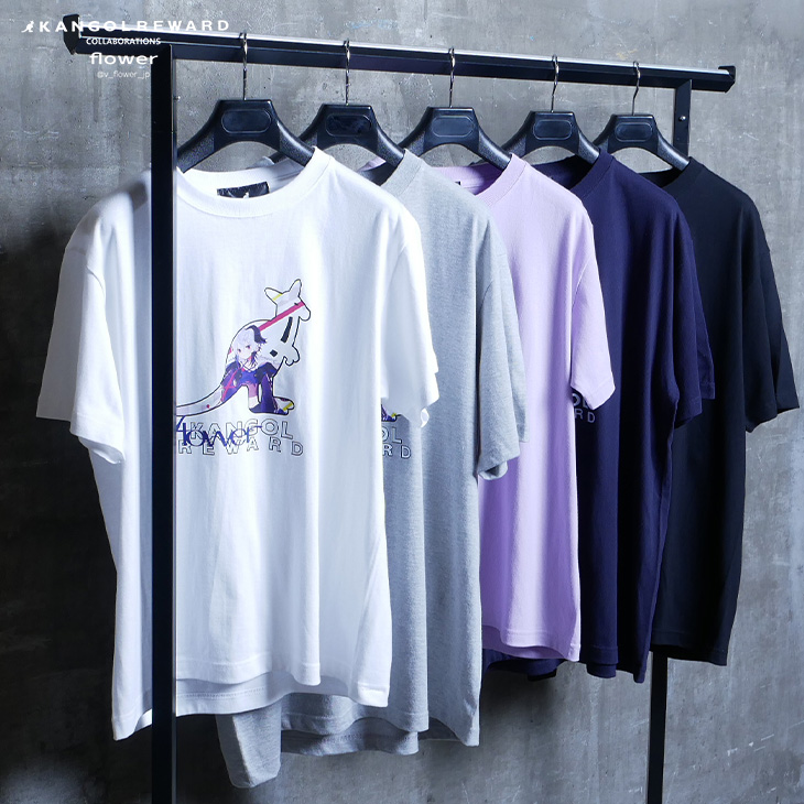 完全受注生産】flower×KANGOL REWARD コラボ企画！半袖Tシャツ