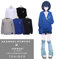 完全受注生産】saewool×KANGOL REWARD コラボ企画！ZIPパーカー